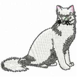 Cats Embroidery Design 6